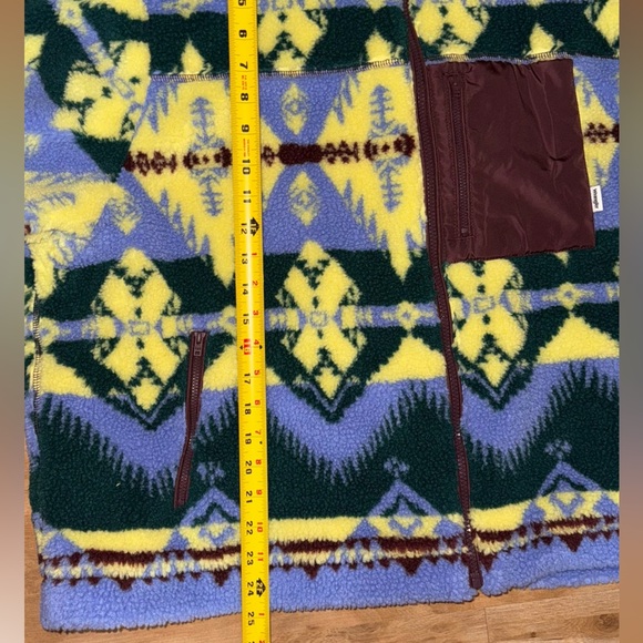 Wrangler Women's Multi Colored Sherpa Fleece Zip Through Jacket 112342 NWT - Picture 16 of 16